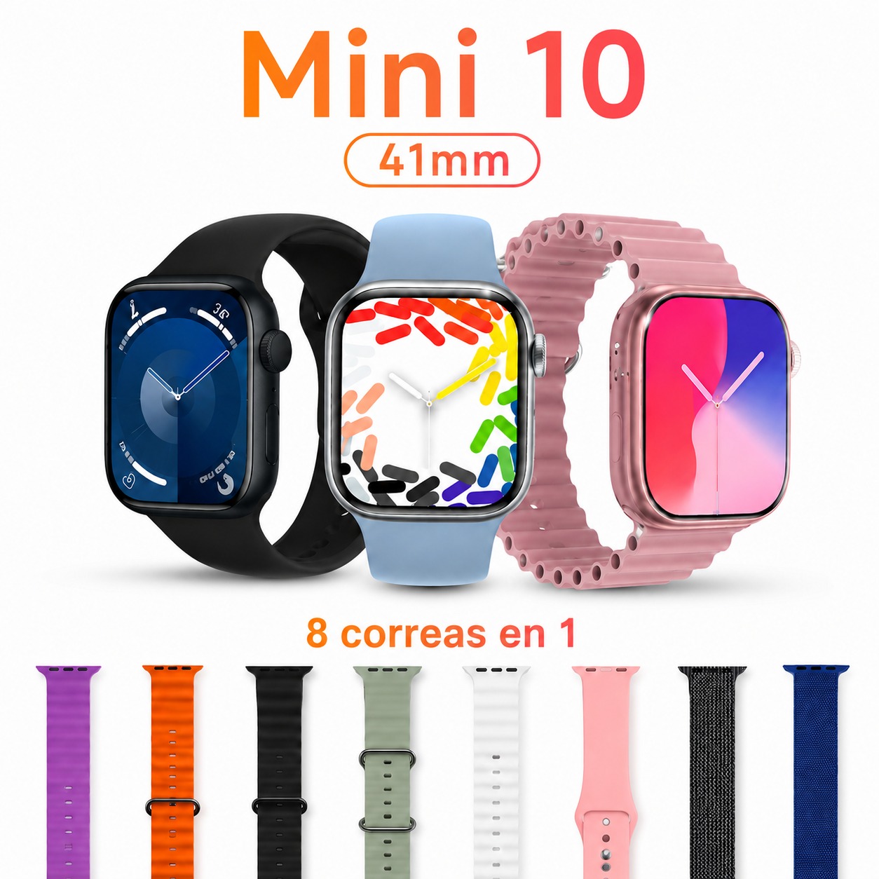 SMARTWACHT  MINI 8 EN 1 MINI 10 