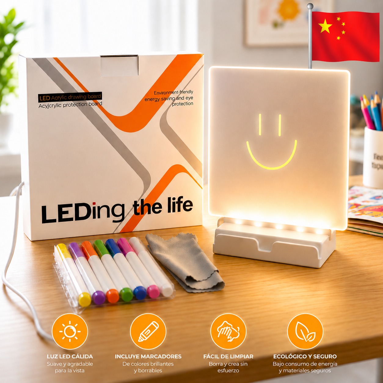 PIZARRA LED ACRÍLICA MÁGICA