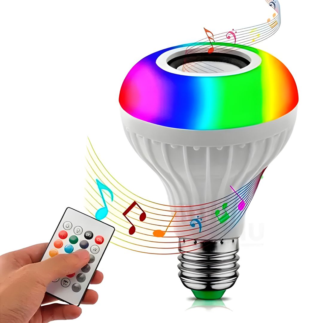 BOMBILLO PARLANTE LED RGB
